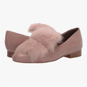 Donald J. Pliner pink fur loafer